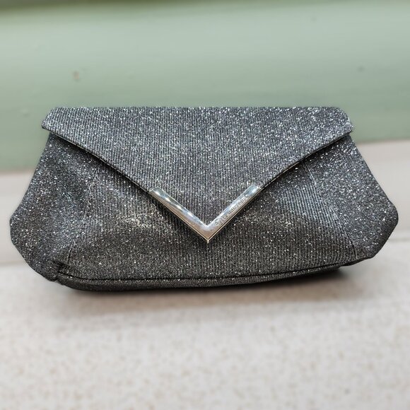 Pewter Sparkly Clutch Purse - Picture 4 of 7